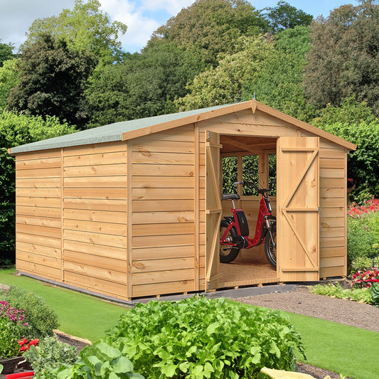 Shire Ashworth 9' 10" x 9' 10" Apex Shed - Premium Dip Treated Overlap