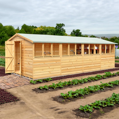 Shire Ashworth 10' 3" x 20' 4" Apex Shed - Premium Dip Treated Overlap