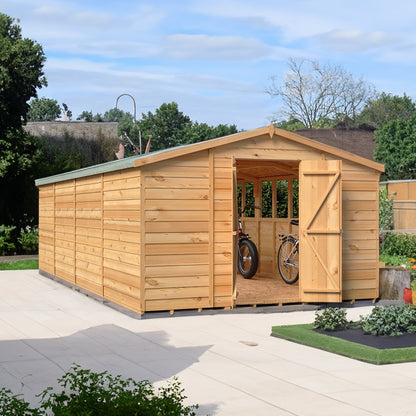 Shire Ashworth 10' 3" x 20' 4" Apex Shed - Premium Dip Treated Overlap