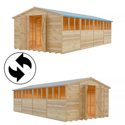 Shire Ashworth 10' 3" x 20' 4" Apex Shed - Premium Dip Treated Overlap