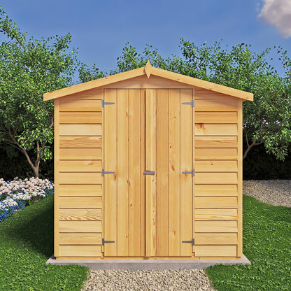 Shire Ashworth 6' 7" x 12' 2" Apex Shed - Premium Coated Overlap