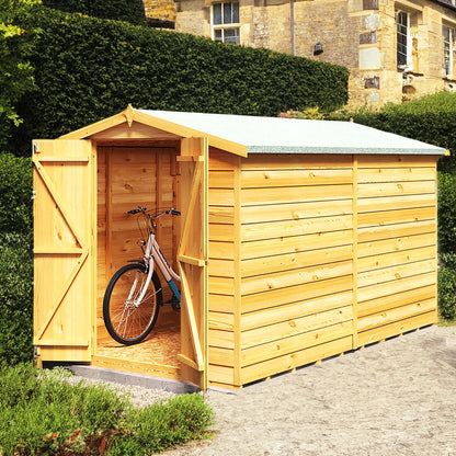 Shire Value 6' 7" x 9' 10" Apex Shed - Premium Coated Overlap