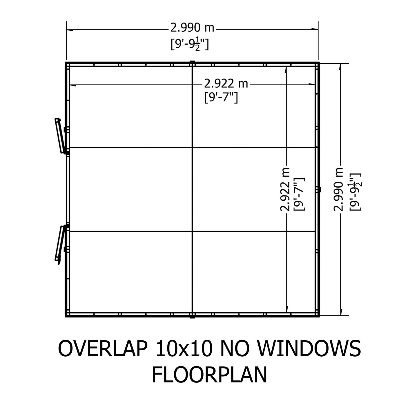 Shire Value 6' 7" x 9' 10" Apex Shed - Premium Coated Overlap