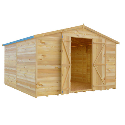 Shire Value 6' 7" x 9' 10" Apex Shed - Premium Coated Overlap