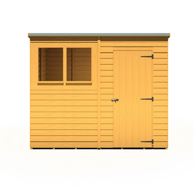 Shire Shire Value 8' 1" x 6' 6" Pent Shed - Premium Coated Overlap