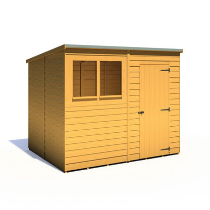 Shire Shire Value 8' 1" x 6' 6" Pent Shed - Premium Coated Overlap