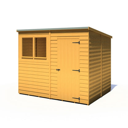 Shire Shire Value 8' 1" x 6' 6" Pent Shed - Premium Coated Overlap