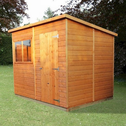 Shire Shire Value 8' 4" x 6' Pent Shed - Premium Coated Overlap