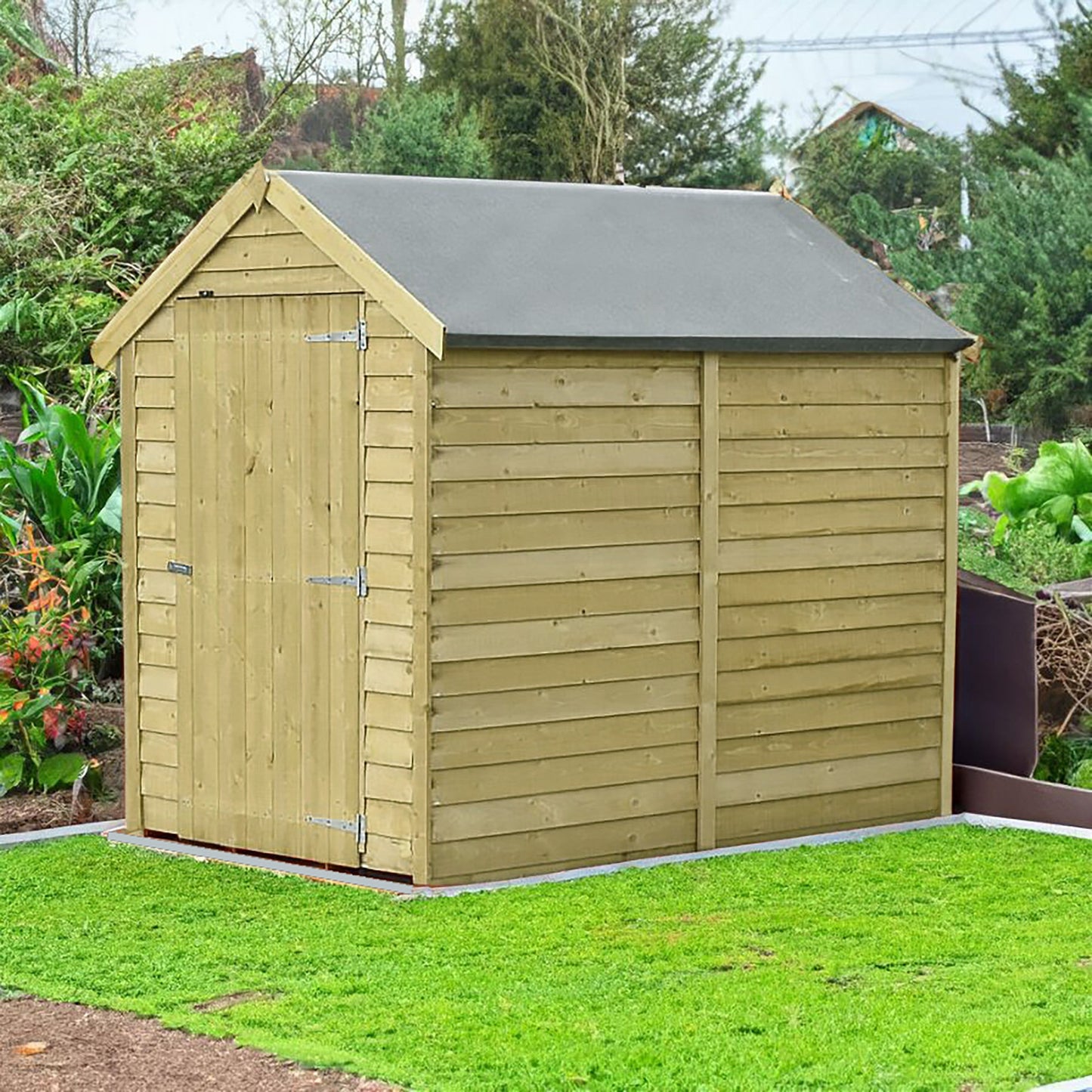 Shire Canterbury 4' 5" x 6' 3" Apex Shed - Premium Pressure Treated Overlap