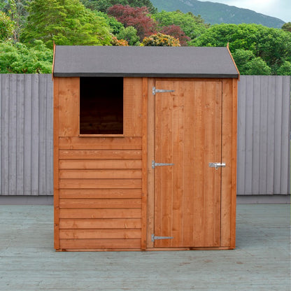 Shire Shire Ashworth 6' 2" x 4' 4" Reverse Apex Shed - Premium Pressure Treated Overlap