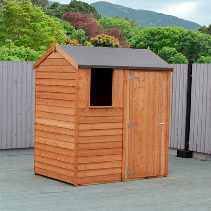 Shire Shire Ashworth 6' 2" x 4' 4" Reverse Apex Shed - Premium Pressure Treated Overlap