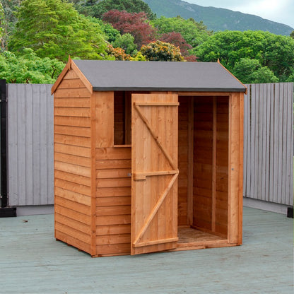 Shire Shire Ashworth 6' 2" x 4' 4" Reverse Apex Shed - Premium Pressure Treated Overlap