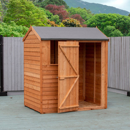 Shire Ashworth 6' 2" x 4' 4" Reverse Apex Shed - Premium Pressure Treated Overlap