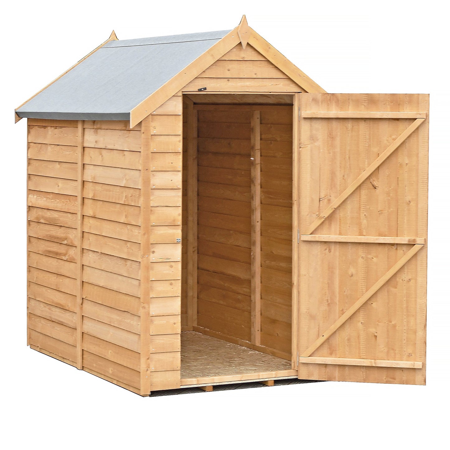 Shire Wiltshire 4' 4" x 6' Apex Shed - Premium Dip Treated Overlap