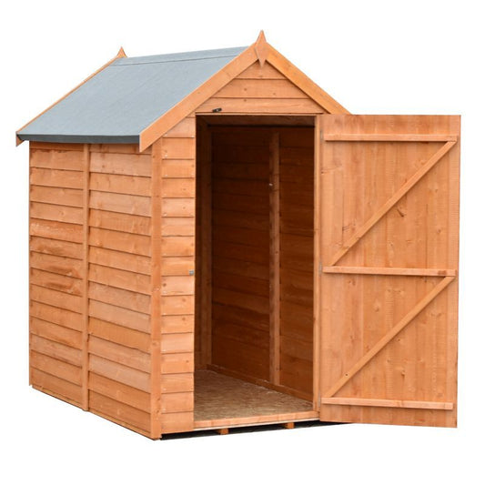 Shire Shire Wiltshire 4' 4" x 6' Apex Shed - Premium Dip Treated Overlap