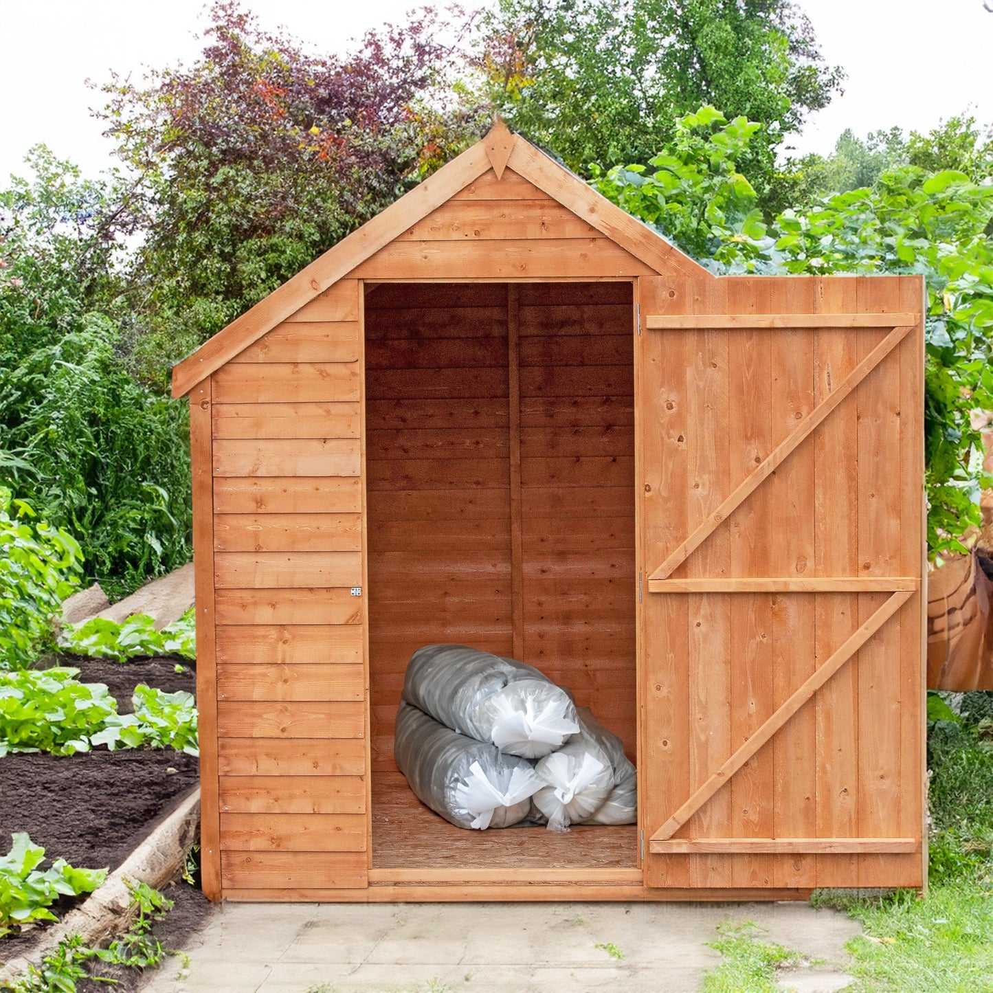 Shire Wiltshire 5' 11" x 6' 11" Apex Shed - Classic Dip Treated Overlap