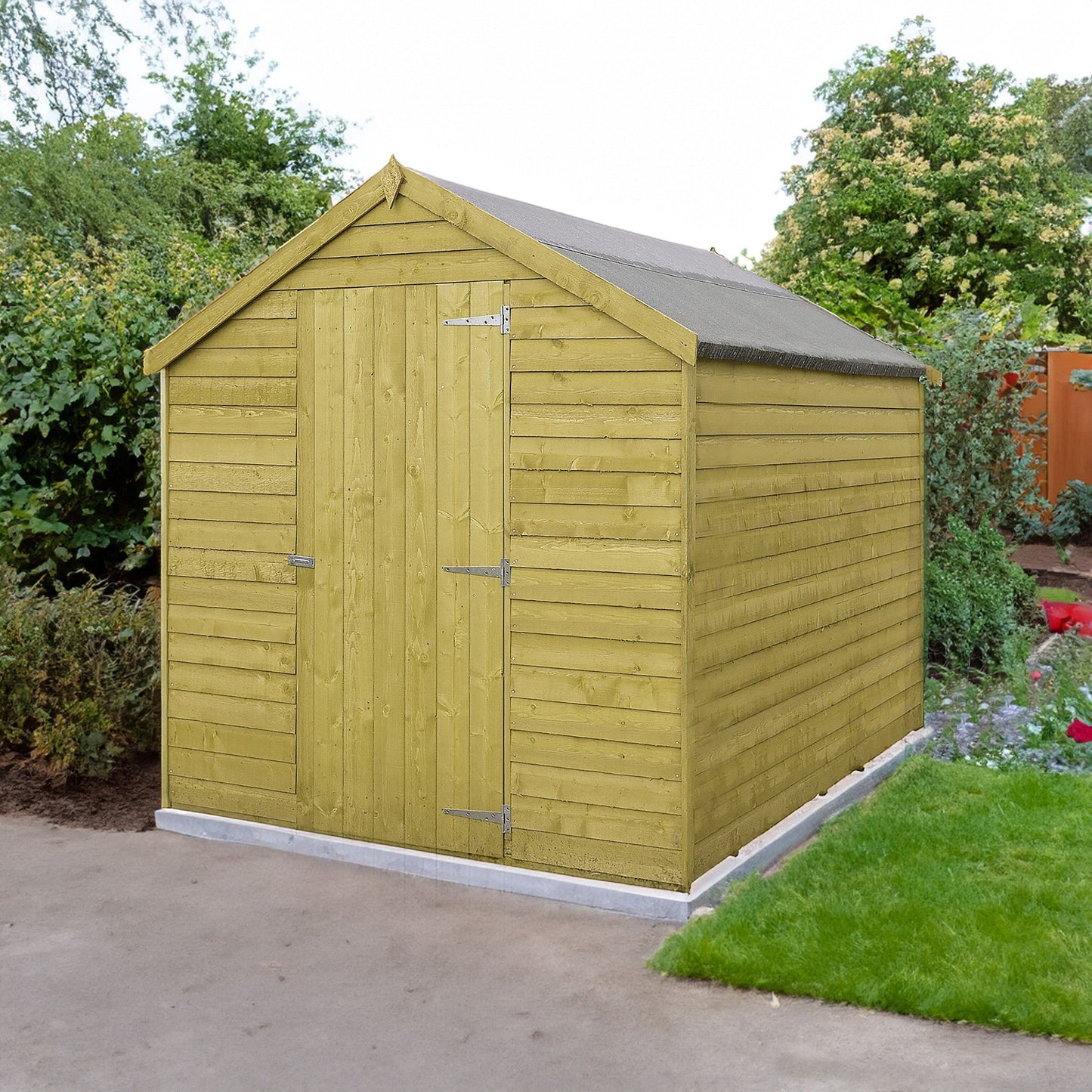 Shire Wiltshire 5' 9" x 6' 11" Apex Shed - Premium Pressure Treated Overlap