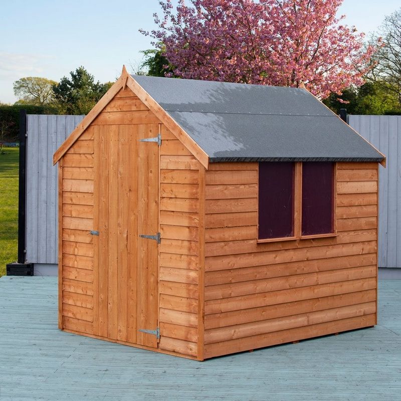 Shire Shire Cambridge 5' 9" x 6' 11" Apex Shed - Budget Dip Treated Overlap