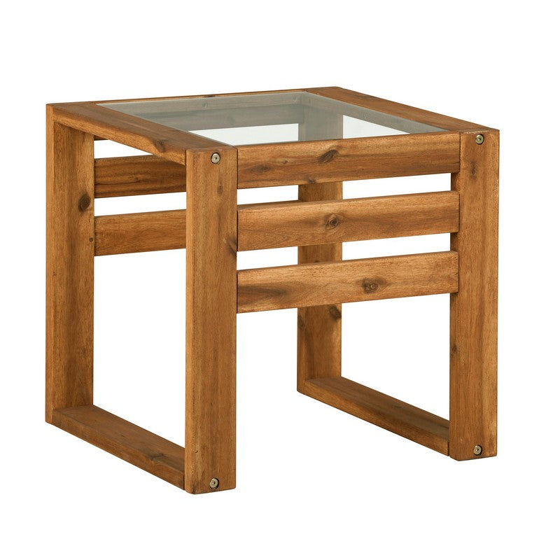 Norfolk Furniture Conservatory Coffee Table Wood & Glass Light Brown