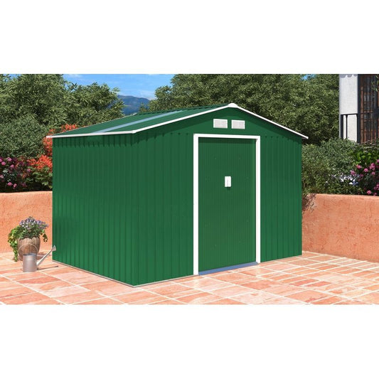 Royalcraft Classic Oxford Garden Metal Shed by Royalcraft - Green 2.8 x 1.9M