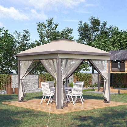 Outsunny 3.3 x 3.3M Pop Up Canopy