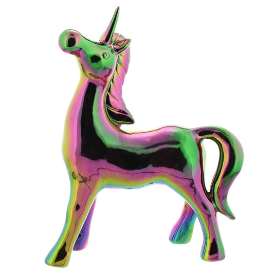 Unicorn Christmas Decoration Multicoloured with Holographic Pattern - 20cm