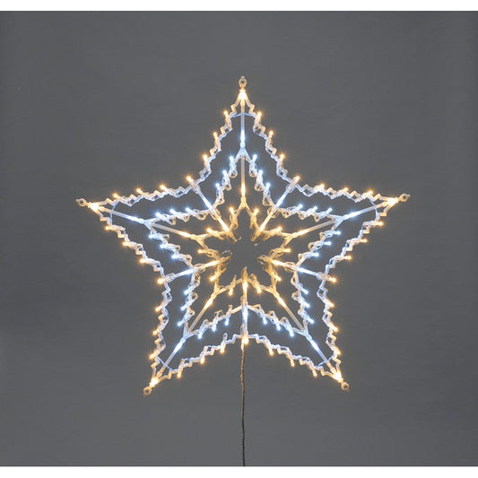 Feature Star Christmas Light Animated White & Warm White Outdoor 100 LED