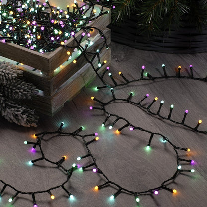 Christmas Tree Fairy Lights Multifunction Aurora Outdoor 520 LED - 12.97m Glow-Worm