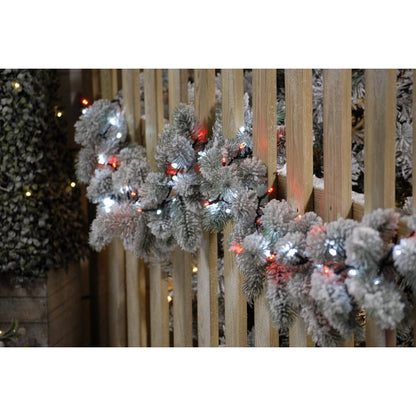 String Fairy Christmas Lights Animated Red & White Outdoor 600 LED - 15.57m Candy Cane