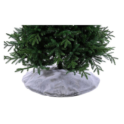 90cm Christmas Tree Skirt Faux Fur Grey