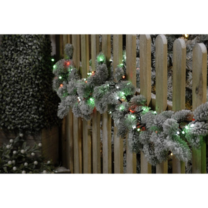 Christmas String Fairy Lights Multifunction Green & Red Outdoor 760 LED - 18.97m Glow-Worm