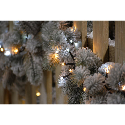 String Fairy Christmas Lights Multifunction White & Warm White Outdoor 600 LED - 15.57m Firefly