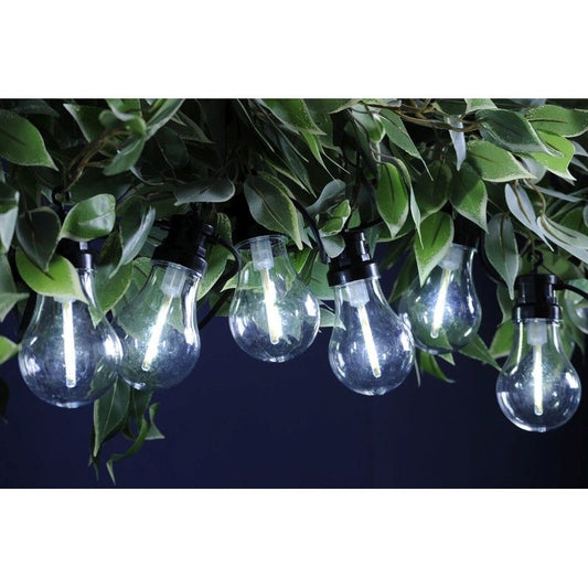 String Festoon Lights White Outdoor 10 LED - 4.5m