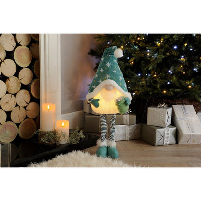 LED Gonk Christmas Decoration Blue & Green - 68cm