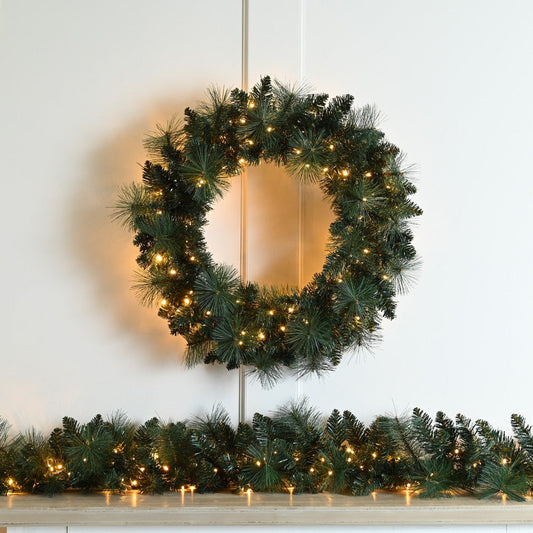 LED Wreath Christmas Decoration - 60cm Firefly