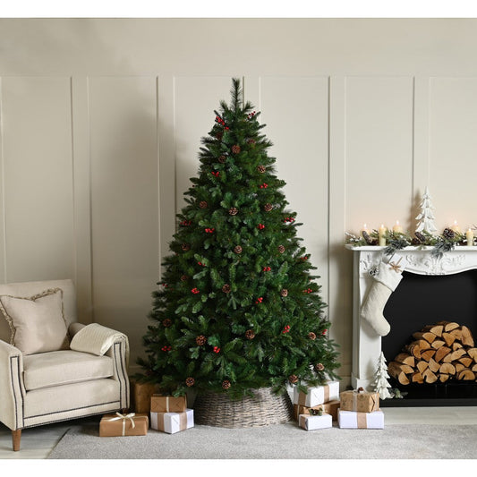 5ft Ben Nevis Pine Christmas Tree Artificial - Dark Green  633 Tips