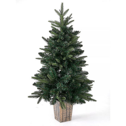 3ft Potted Christmas Tree Artificial - with LED Lights Warm White