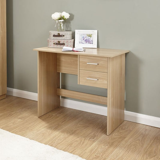 GFW Panama Desk Natural 2 Drawers