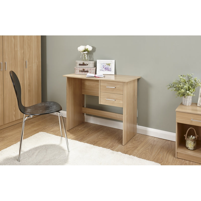 GFW Panama Desk Natural 2 Drawers