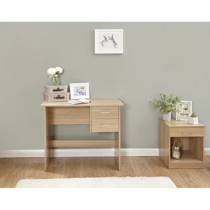 GFW Panama Desk Natural 2 Drawers