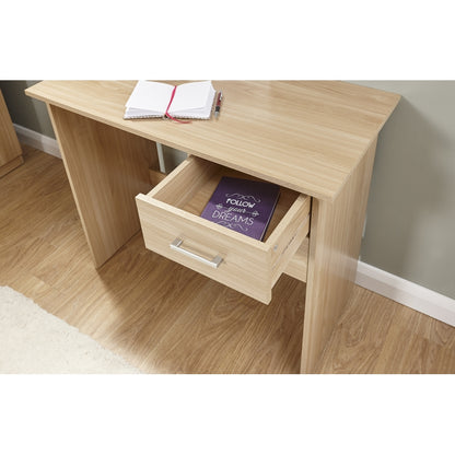 GFW Panama Desk Natural 2 Drawers