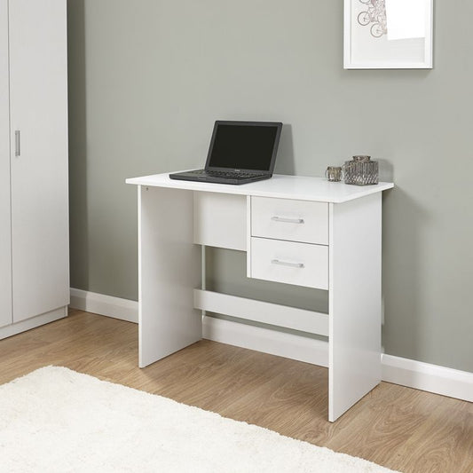 GFW Panama Desk White 2 Drawers