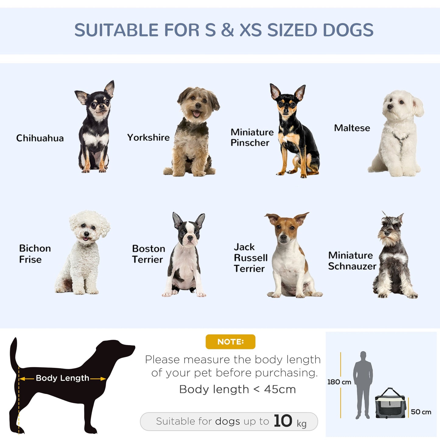 PawHut 70cm Foldable Pet Carrier