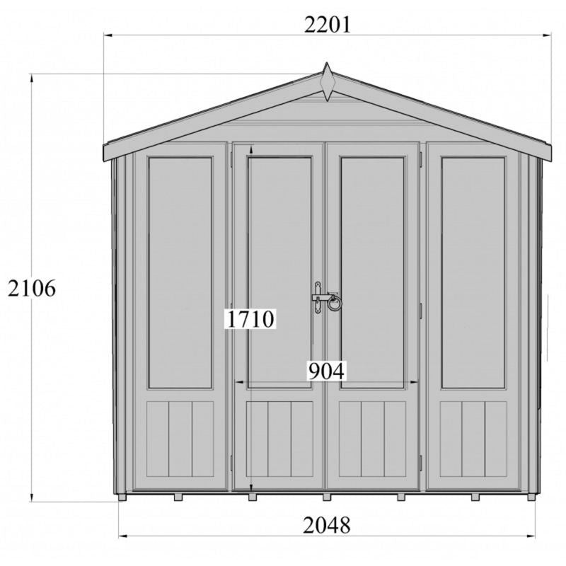 Shire Shire Parham Garden Summerhouse 7x7ft