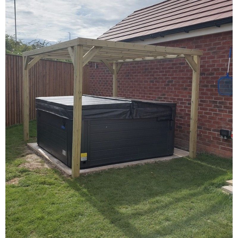 Croft Stalwart 2.4 x 2.4M Garden Pergola by Croft Slatted