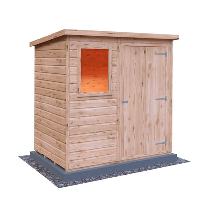 Shire Hampshire 6' 5" x 4' 5" Pent Shed - Premium Dip Treated Shiplap