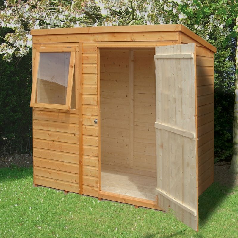 Shire Shire Hampshire 6' 5" x 4' 5" Pent Shed - Premium Dip Treated Shiplap