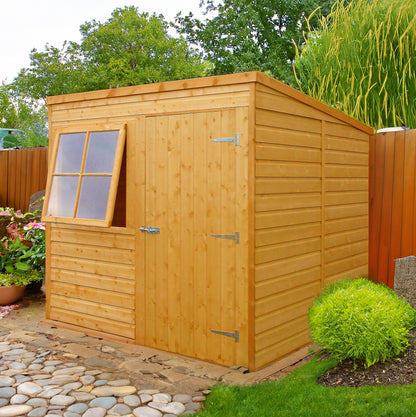 Shire Hampshire 6' 5" x 6' 8" Pent Shed - Premium Dip Treated Shiplap