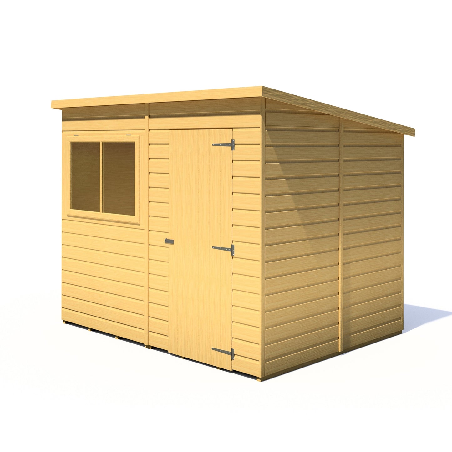 Shire Hampshire 7' 10" x 6' Pent Shed - Premium Dip Treated Shiplap