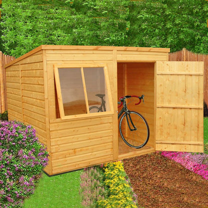 Shire Shire Hampshire 7' 10" x 6' Pent Shed - Premium Dip Treated Shiplap